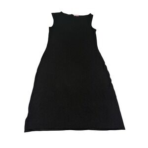 NWT Frances Valentine Mika Sleeveless Knit Dress Black Wool Blend Women's S